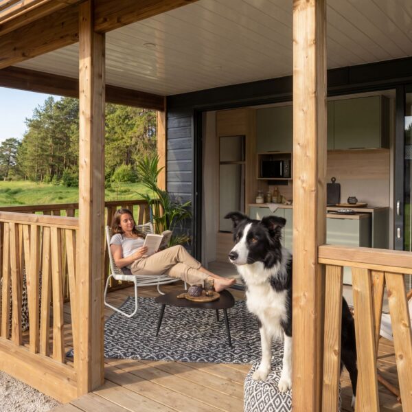 Mobil-home du Camping Castell Mar en Espagne sur la Costa Brava à Empuriabrava