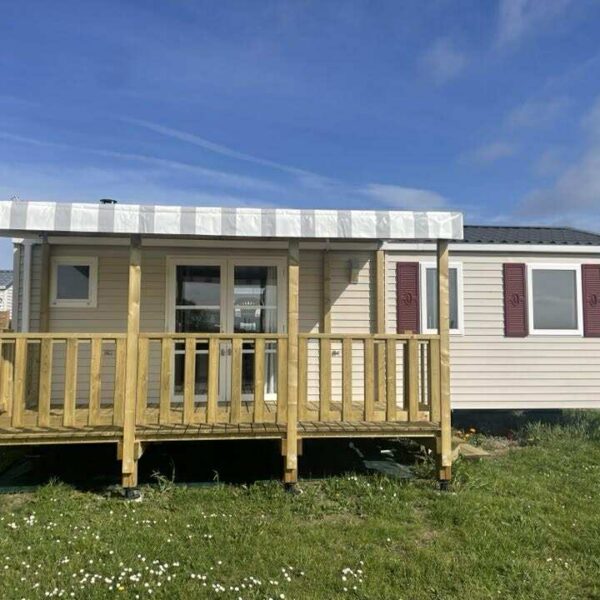 Mobil home du Camping Les Cognets à Dragey-Ronthon dans la Manche