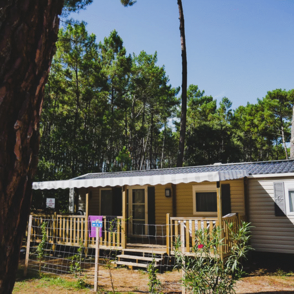 Mobil home du Camping Le Bois Dormant à Saint-Jean-de-Monts en Vendée