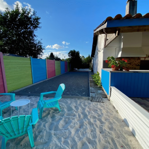 Terrain de boule de l'Hôtel du Porge à Le Porge en Gironde