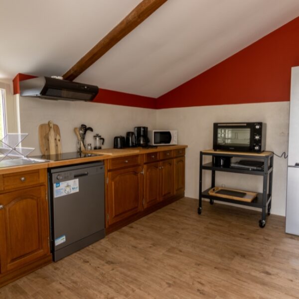 Cuisine équipée du Gite Lunaben près de Saumur dans le Maine-et-Loire