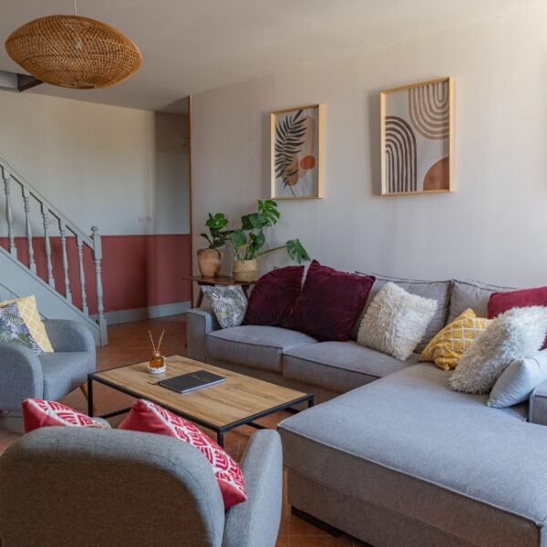 Pièce à vivre du Gite Lunaben près de Saumur dans le Maine-et-Loire