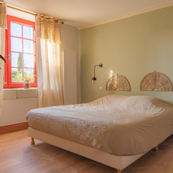 Chambre ensoleillée du Gite Lunaben près de Saumur dans le Maine-et-Loire