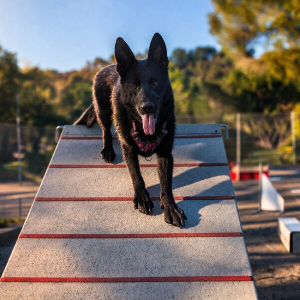 Parc agility du camping Domaine de Gaujac dans le Gard en Occitanie