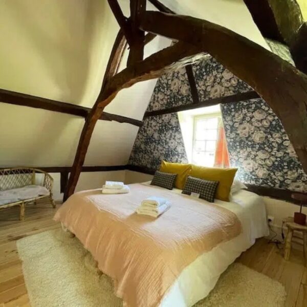 Chambre d'un des Gîtes Le Clos Vildor en Normandie en Seine Maritime