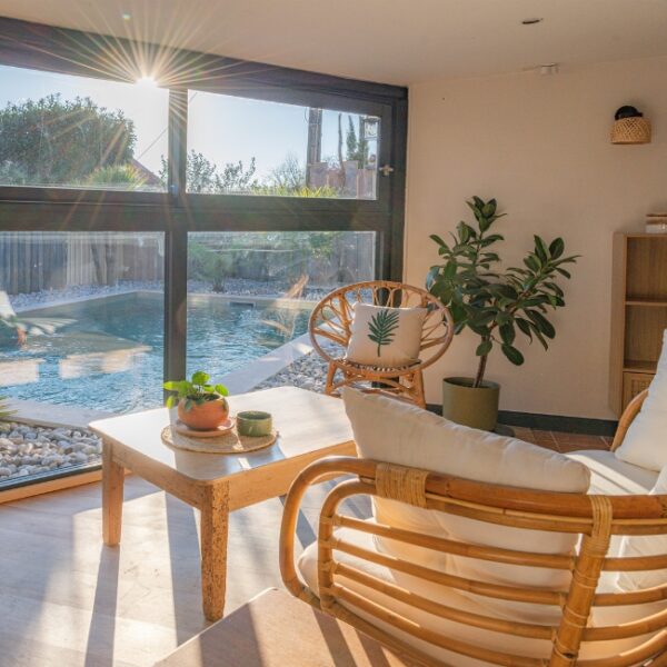 Salon du Gite Lunaben près de Saumur dans le Maine-et-Loire