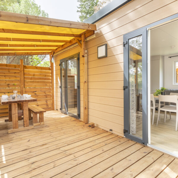 Mobil-home du camping Domaine de Gaujac dans le Gard en Occitanie