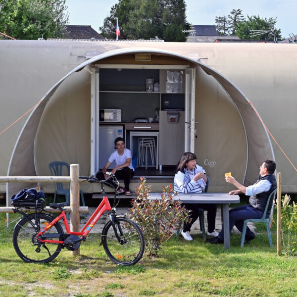 Tente du Camping Les Cognets à Dragey-Ronthon dans la Manche