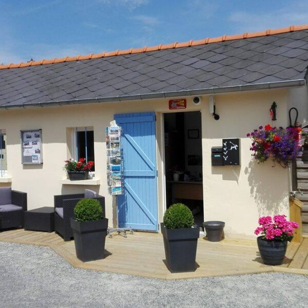 Accueil du Camping Les Cognets à Dragey-Ronthon dans la Manche