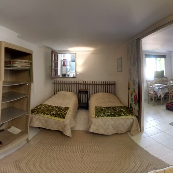 Chambre avec lits simples du Gîte Les Nymphéas à Crécy-la-Chapelle en Seine-et-Marne