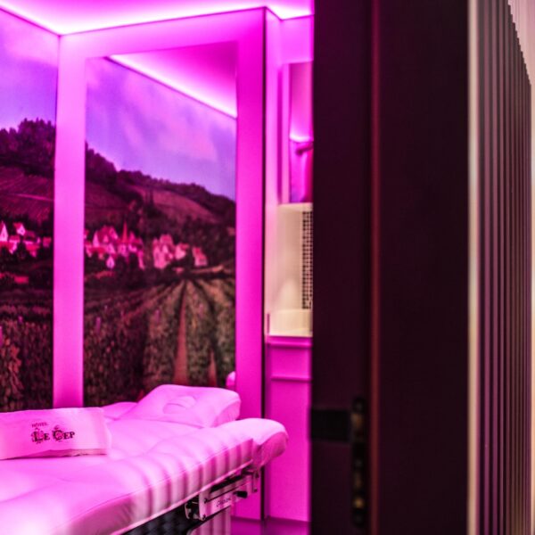 Salle de bain de l'Hôtel Le Cep à Beaune en Côte d'Or