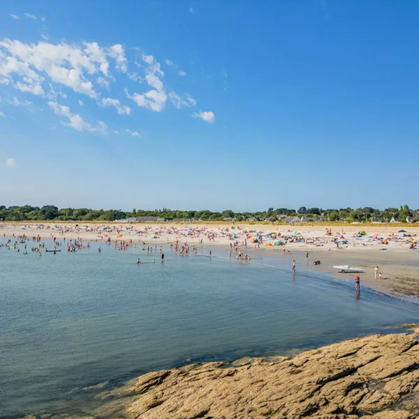 Bord de mer du Camping Saint Jacques à Sarzeau dans le Morbihan