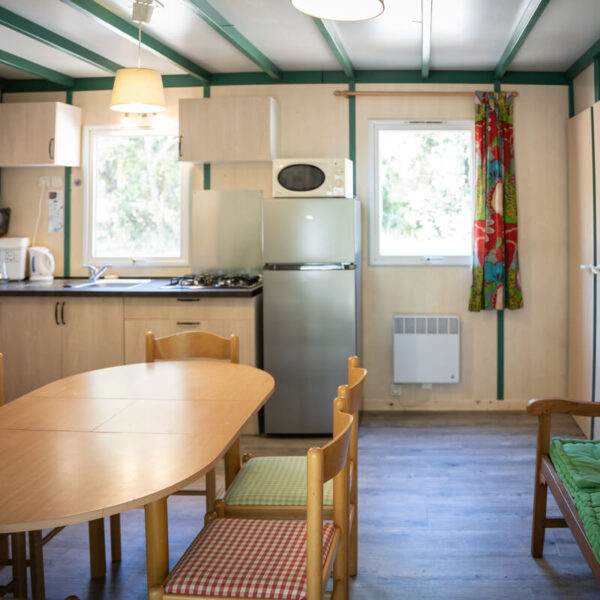 Cuisine du Camping de Briange proche de la grotte chauvet en Ardèche