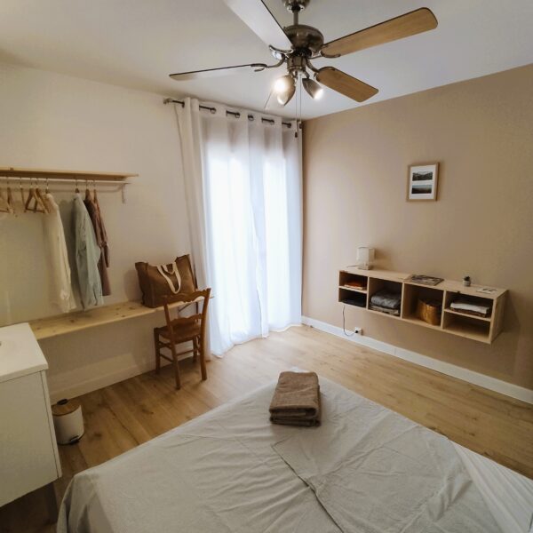 Chambre double du Gîte le Balcon à Ispagnac en Lozère (48)