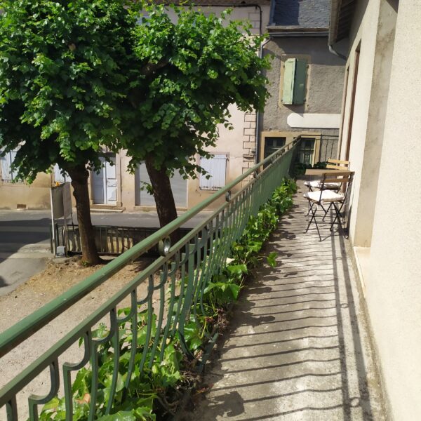 Balcon privatif du Gîte le Balcon à Ispagnac en Lozère (48)