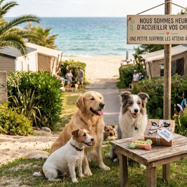 Accueil dog friendly au du Camping Côte des Légendes dans le Finistère en Bretagne