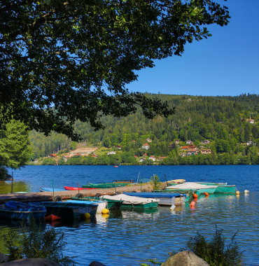 Lac de Gerardmer où les chiens sont acceptés, dans les Vosges, dans le Grand Est