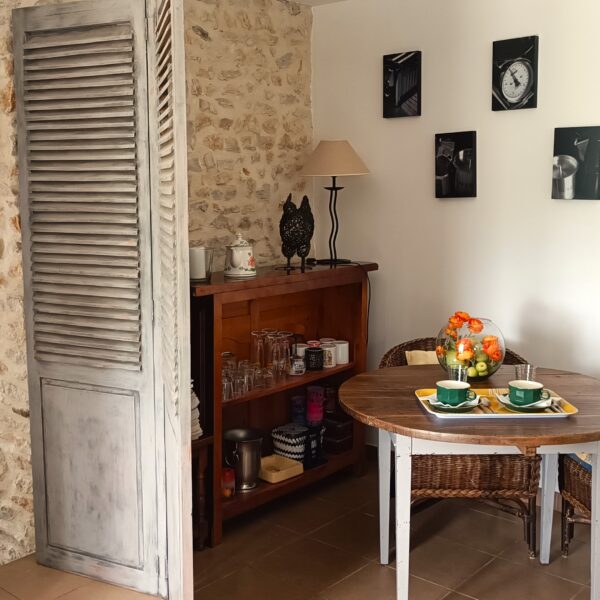 Pièce à vivre du Gîte des Moineaux dans le Cher en Centre Val de Loire