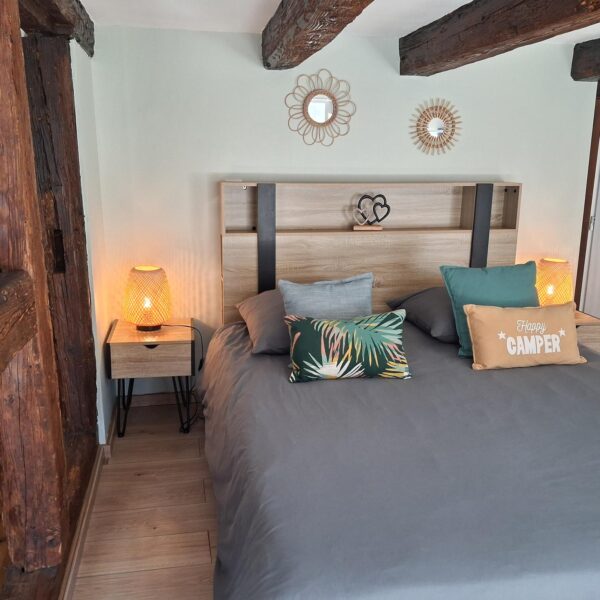 Chambre double au Gîte Les Secrets de Paulette, maison de charme dans le Bas-Rhin (67)