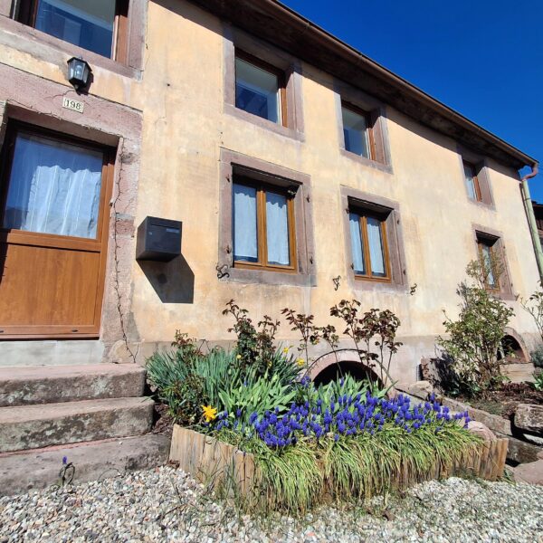 Façade du Gîte Les Secrets de Paulette, maison de charme dans le Bas-Rhin (67)