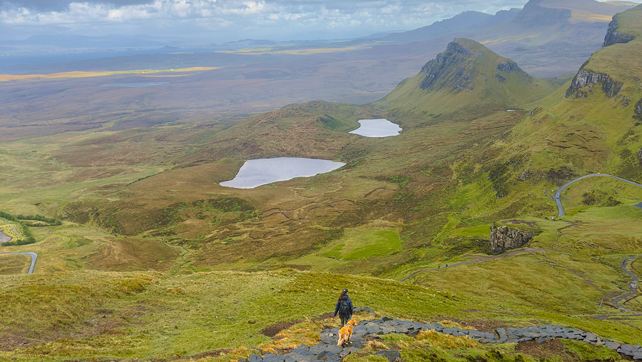 paysage emblématique d'Ecosse accessible aux chiens