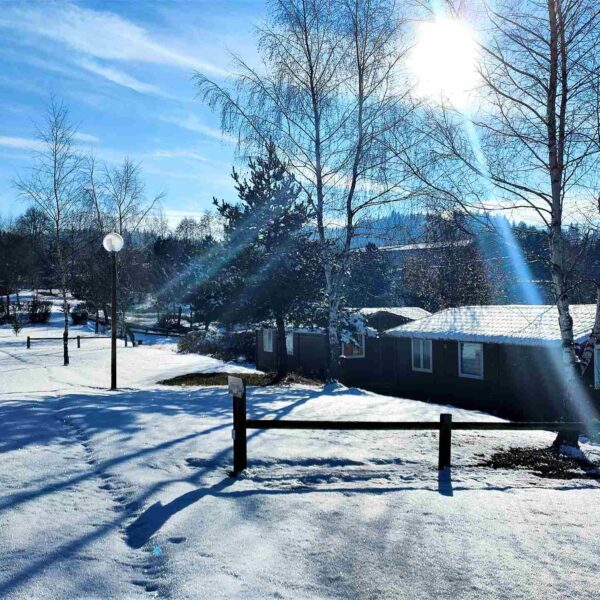 Camping Le Saint Eloy sous la neige dans le Puy-de-Dôme en Auvergne