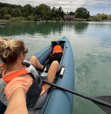 activité nautique avec mon chien
