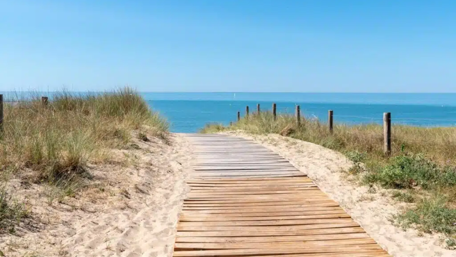 promenade à Saint Gilles Croix de Vie en Vendée accessible aux chiens