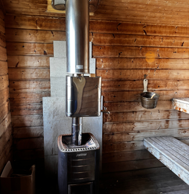 sauna en suède hébergement chien bienvenu