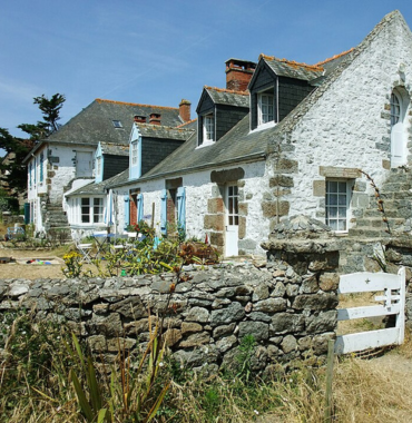 Blainvillais où les chiens sont acceptés, sur les Îles Chausey, à Granville, dans la Manche, en Normandie