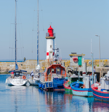 Île de Groix dans le Morbihan, où les chiens sont acceptés, dans le Morbihan, en Bretagne