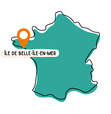 carte belle île en mer visite avec son chien