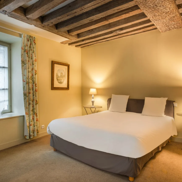Chambre double avec animaux acceptés - Hostellerie de l'Ecu de Bretagne, à Beaugency, dans la Vallée de la Loire