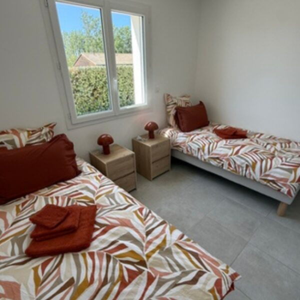 Lits twin dans la Maison Terracotta en Loire-Atlantique (44)
