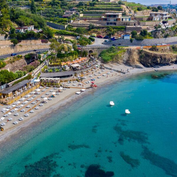Vue du ciel de Baba Residences à Alassio en Italie