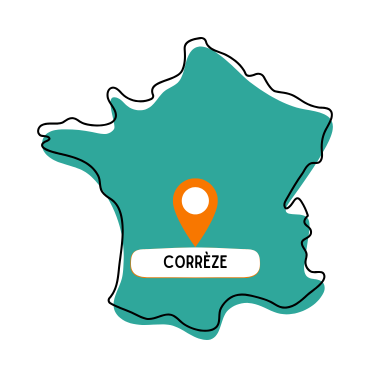 carte France localisation Corrèze dans le Limousin
