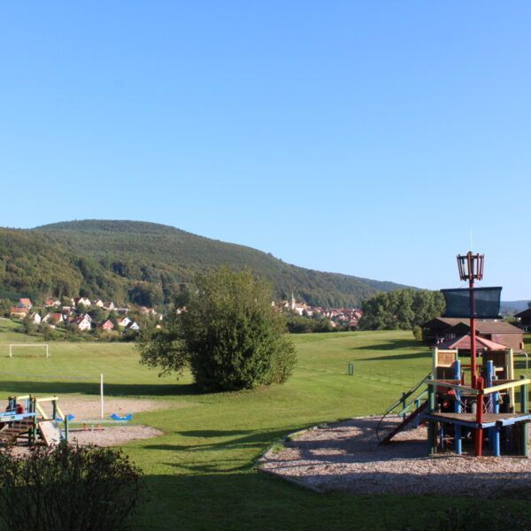 Espace jeux pour enfants du camping Camping Seasonova les Vosges du nord