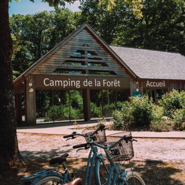 Entrée du camping seasonova La foret dans la Sarthe