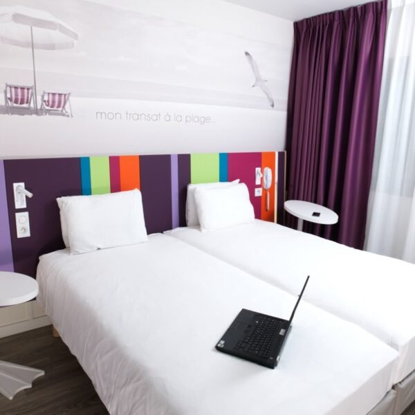 Chambre double à l'hôtel Ibis Styles des Sables d'Olonne en Vendée dans le pays de Loire