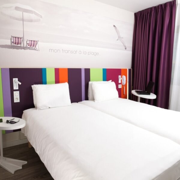 Chambre double à l'hôtel Ibis Styles des Sables d'Olonne en Vendée dans le pays de Loire