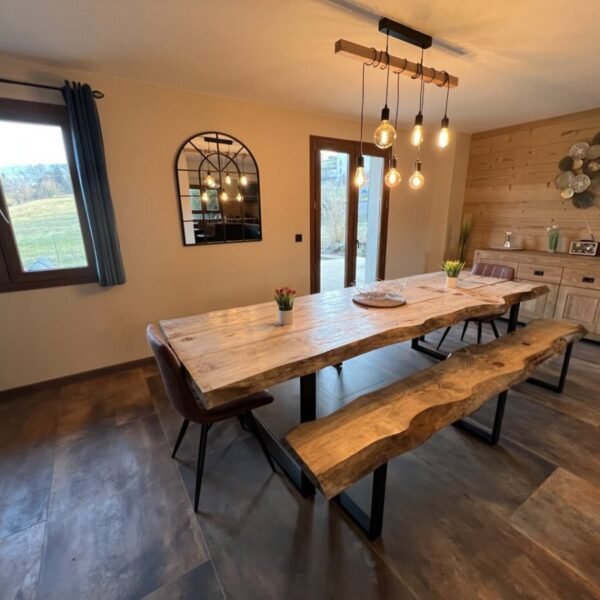 Sala de jantar do Cottage Jasper by Roof n'Woof nos Vosges no Grand Est em Tholy