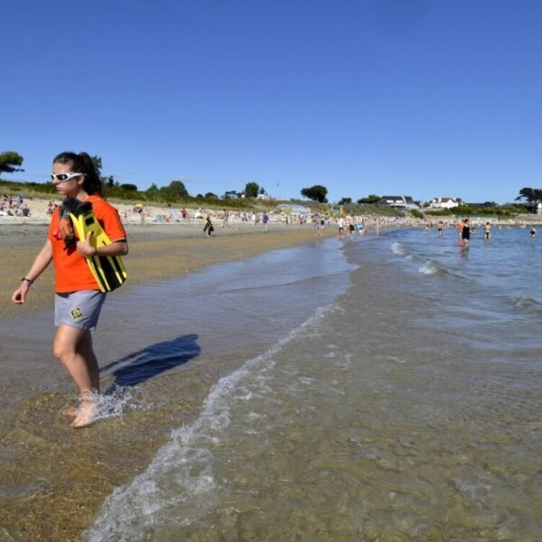 PLage à côté du camping de la baie à la trinité sur mer