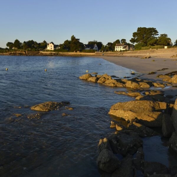 PLage à côté du camping de la baie à la trinité sur mer