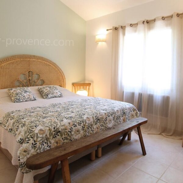 Chambre double de la Villa Slow en Provence dans le Vaucluse à Bédoin en région PACA