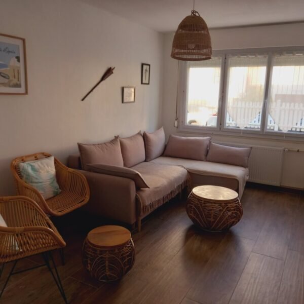 Vue de l'intérieur du gîte la Mer Veille à Wimereux