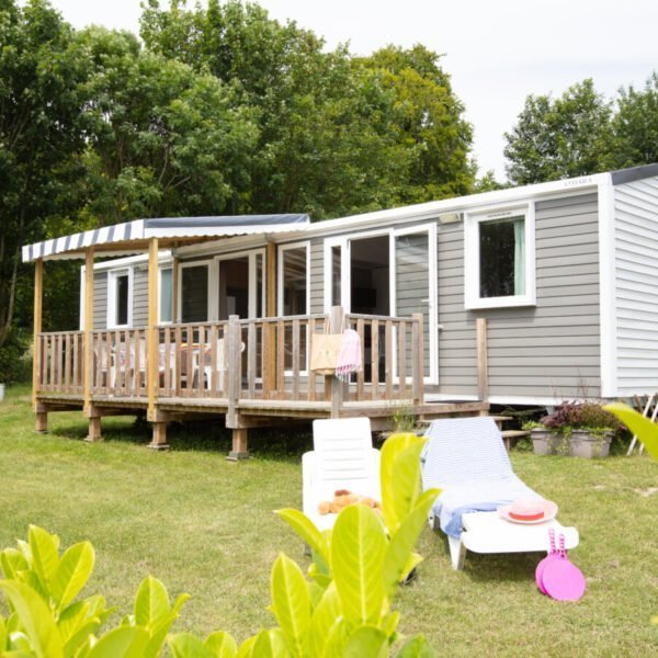 Mobil home du camping les Tilleuls en baie de somme