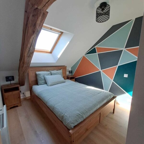 Chambre double du Gîte les Petits Solognots dans le Loir et Cher à La Ferté Beauharnais en Centre Val de Loire