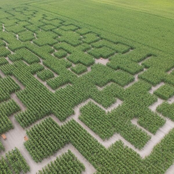 Champ de Mais au Pop Corn Labyrinthe