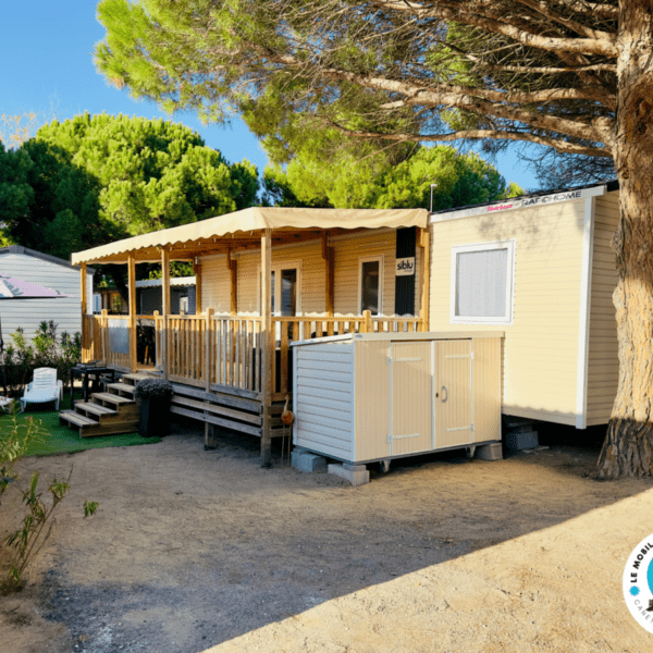 Le Mobil-home de Laurence à Canet en Roussillon dans les Pyrénées Orientales en Occitanie en Pays Catalan