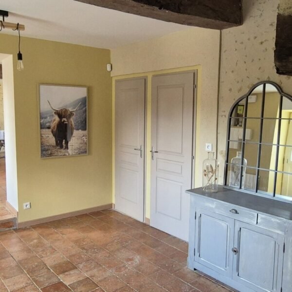 Hall d'entrée du Gîte La clé des champs dans la Sarthe proche du Mans en Pays de la Loire